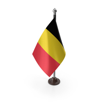 Belgium Flag On A Plastic Stand PNG & PSD Images
