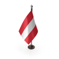 Austrian Flag On A Plastic Stand PNG & PSD Images