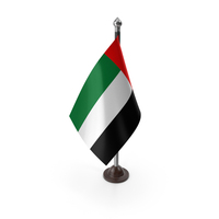 Arab Emirates Flag On A Plastic Stand PNG & PSD Images