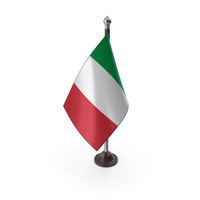 Italian Flag On A Plastic Stand PNG & PSD Images