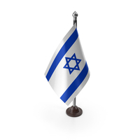 Israel Flag On A Plastic Stand PNG & PSD Images