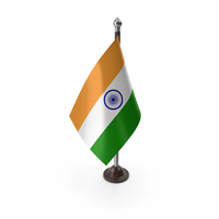Indian Flag On A Plastic Stand PNG & PSD Images