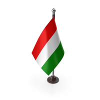Hungary Flag On A Plastic Stand PNG & PSD Images