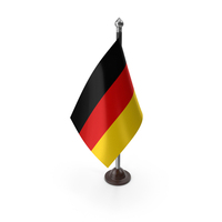 German Flag On A Plastic Stand PNG & PSD Images