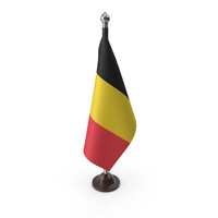Belgium Cloth Flag Stand PNG & PSD Images