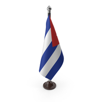 Cuba Cloth Flag Stand PNG & PSD Images