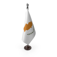 Cyprus Cloth Flag Stand PNG & PSD Images