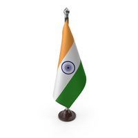 Indian Cloth Flag On A Stand PNG & PSD Images