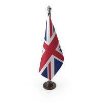 United Kingdom Cloth Flag On A Stand PNG & PSD Images