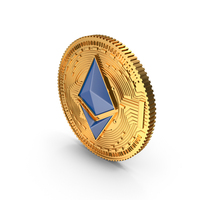 Blue Ethereum Coin PNG & PSD Images