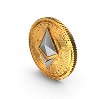Silver Ethereum Coin PNG & PSD Images