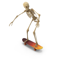 Worn Skeleton Skateboard Rider PNG & PSD Images
