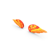 Wings logo Black Orange PNG & PSD Images