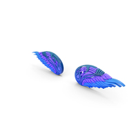 Wings Logo Blue PNG & PSD Images