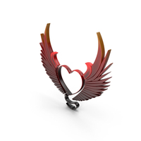 Wings Heart Devil Red PNG & PSD Images