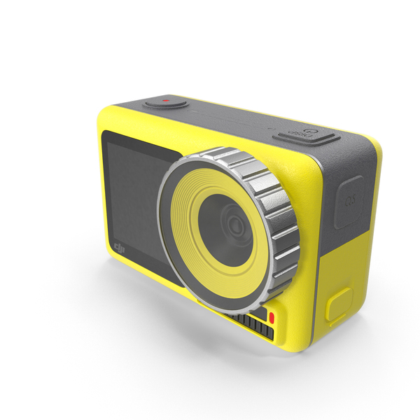 黄色动作摄像头PNG和PSD图像