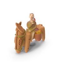 Ceramic Figurine Boy With Bird PNG & PSD Images