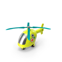 卡通直升机玩具PNG和PSD图像