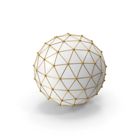Network Sphere White Gold PNG & PSD Images