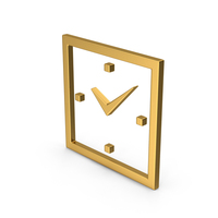 Gold Symbol Clock PNG & PSD Images