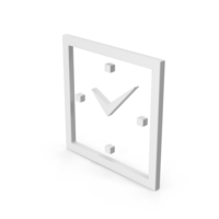 White Symbol Clock PNG & PSD Images