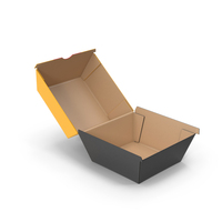 Burger Box Opened PNG & PSD Images
