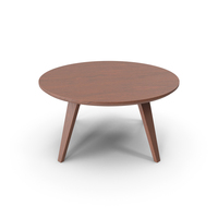 Ipe Round Dining Table PNG & PSD Images