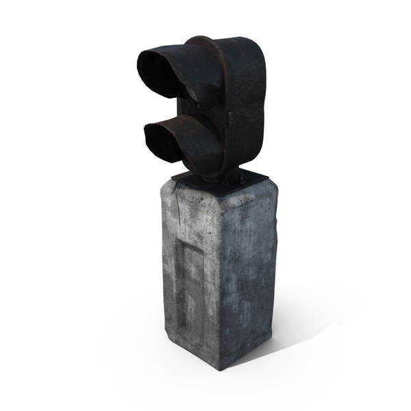 Damaged Freestanding Railway Signal PNG & PSD Images
