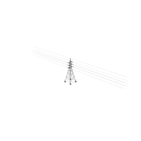 Dirty High Tension Power Lines PNG & PSD Images