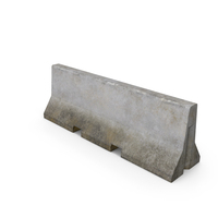 Dirty Concrete Safety Barrier PNG & PSD Images