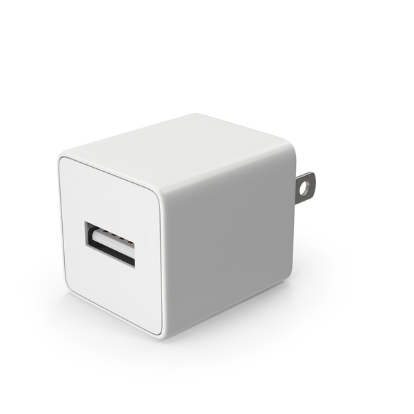 White USB Charger PNG & PSD Images