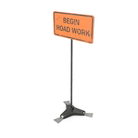 Dirty Begin Road Work Sign PNG & PSD Images