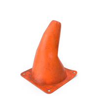 Safety Cone 18 Inch Destroyed PNG & PSD Images