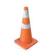Dirty 28 Inch Safety Cone PNG & PSD Images