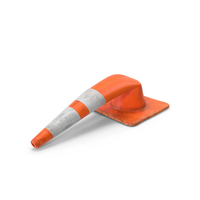 Safety Cone 36 Inch Destroyed PNG & PSD Images
