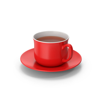 Red Tea Cup PNG & PSD Images