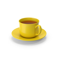 Yellow Tea Cup PNG & PSD Images