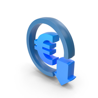 Money Economy Currency Euro Blue PNG & PSD Images