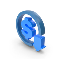 Money Economy Currency Dollar Blue PNG & PSD Images