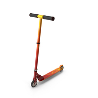 Flame Colored Scooter PNG & PSD Images