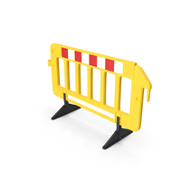 Yellow Plastic Safety Barrier PNG & PSD Images