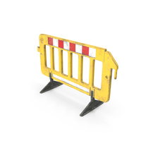 Safety Barrier Plastic Yellow Dirty PNG & PSD Images