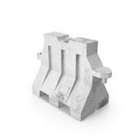 Safety Barrier Plastic White Dirty PNG & PSD Images