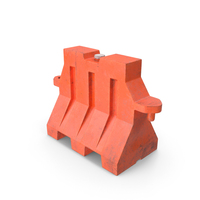 Safety Barrier Plastic Red Dirty PNG & PSD Images