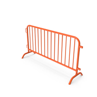 Orange Metal Safety Barrier PNG & PSD Images