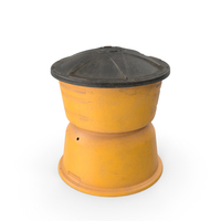 Safety Barrel Impact Dirty PNG & PSD Images