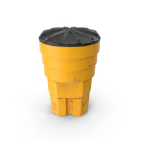 Safety Barrel Impact Dirty PNG & PSD Images