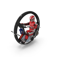 Monowheel Motorcycle With Rider PNG & PSD Images