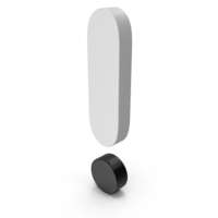 Black & White Exclamation Sign PNG & PSD Images