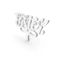Happy Easter Rabbit Banner White PNG & PSD Images